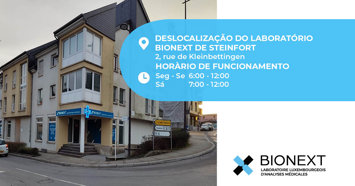 Deslocalização do laboratório BIONEXT de Steinfort