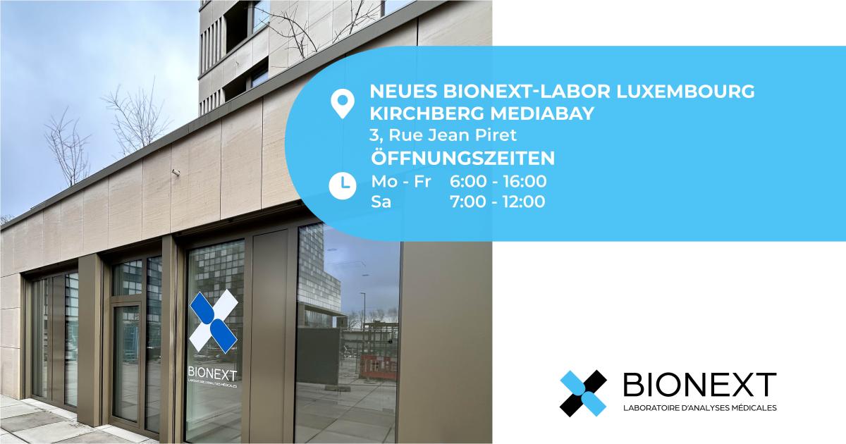 Laboratoire Bionext Kirchberg Mediabay