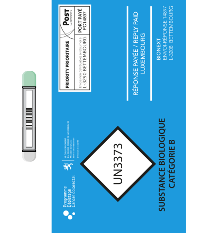 Tube et enveloppe retour