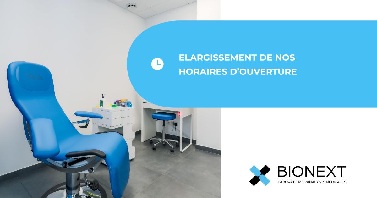 Elargissement de nos horaires d'ouverture